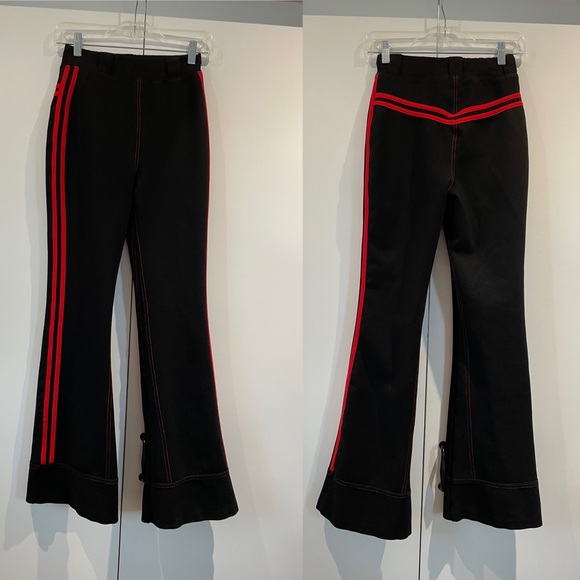 I AM GIA Astrid sporty y2K flare track pants black/red stripe xs FINAL PRICE - Picture 6 of 7